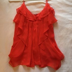 BCBG Maxazria sleeveless coral top